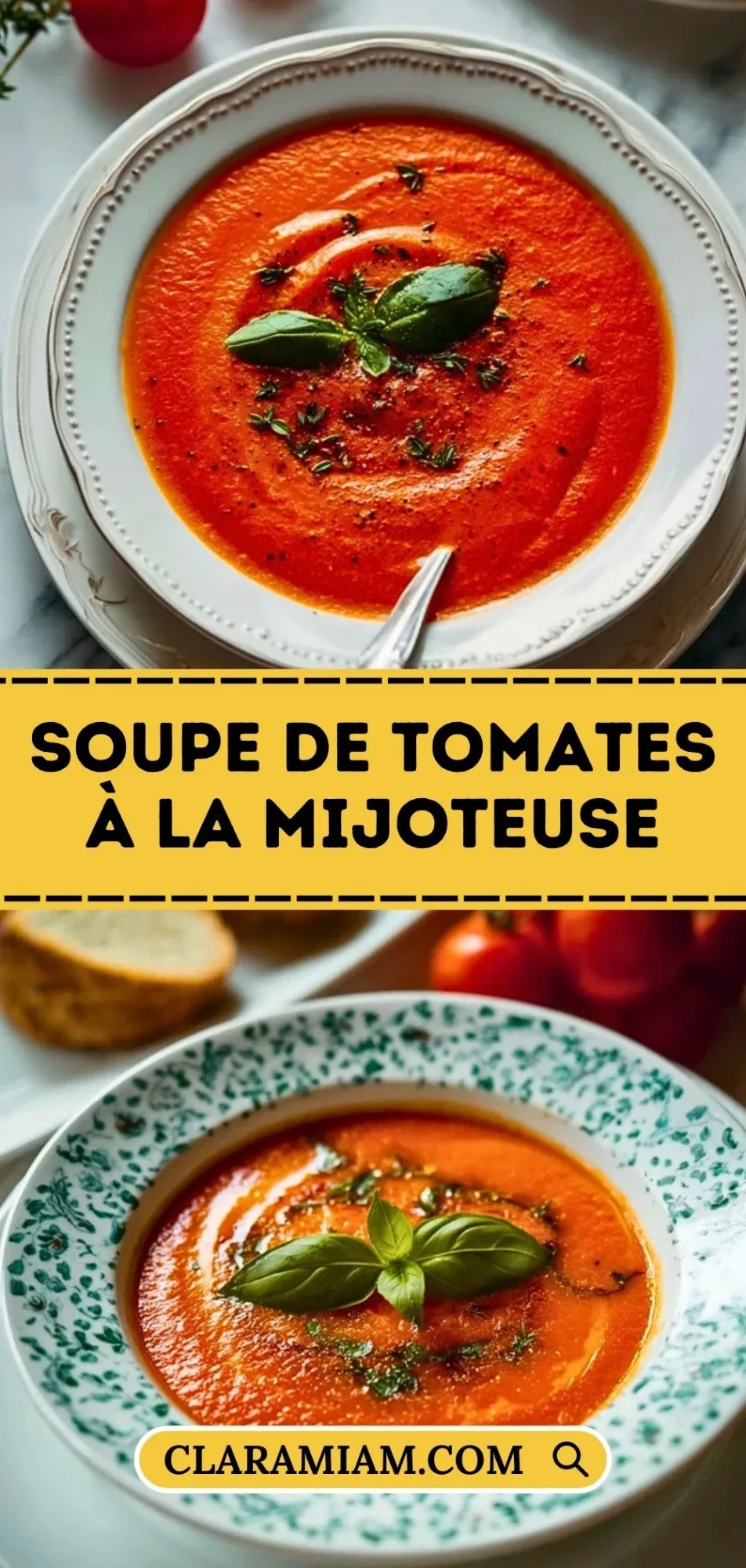 Soupe de tomates à la mijoteuse- Pin 1