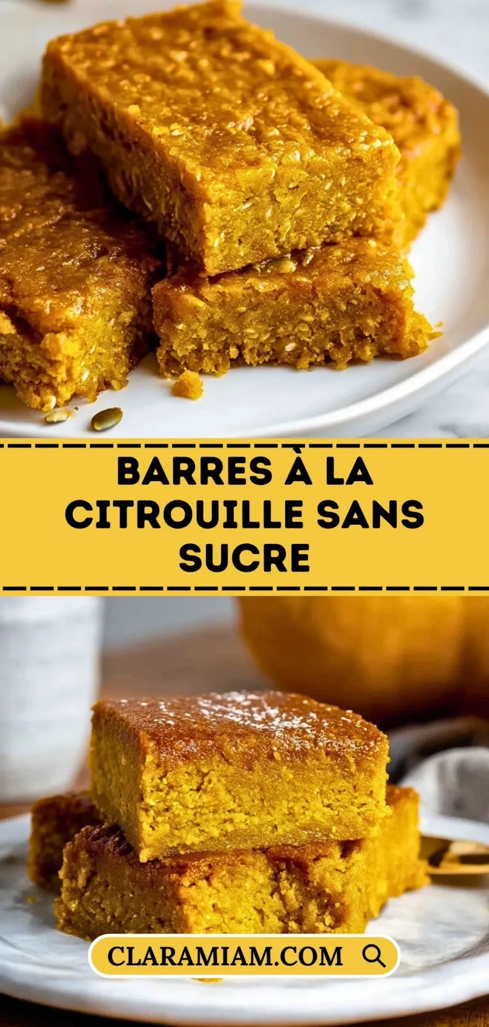 Barres à la Citrouille Sans Sucre- Pin 1