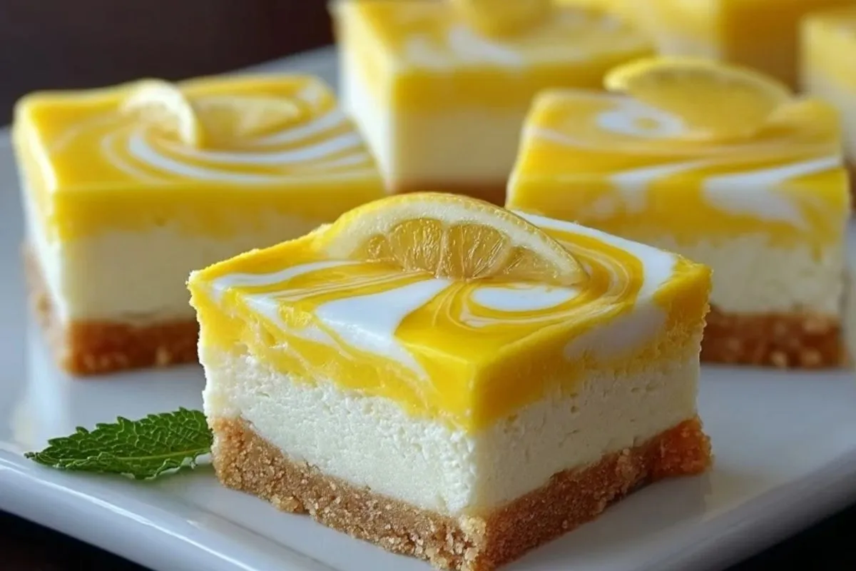 Barres De Cheesecake Au Citron Célestes - 1