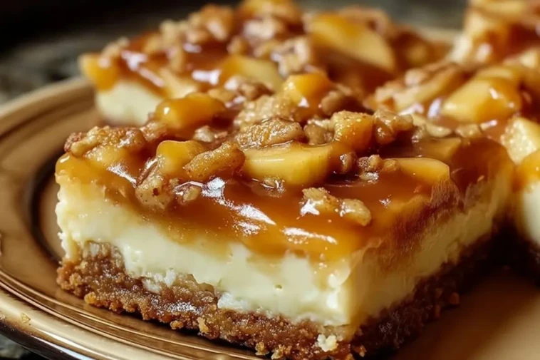 Barres De Cheesecake Aux Pommes Caramélisées- 1