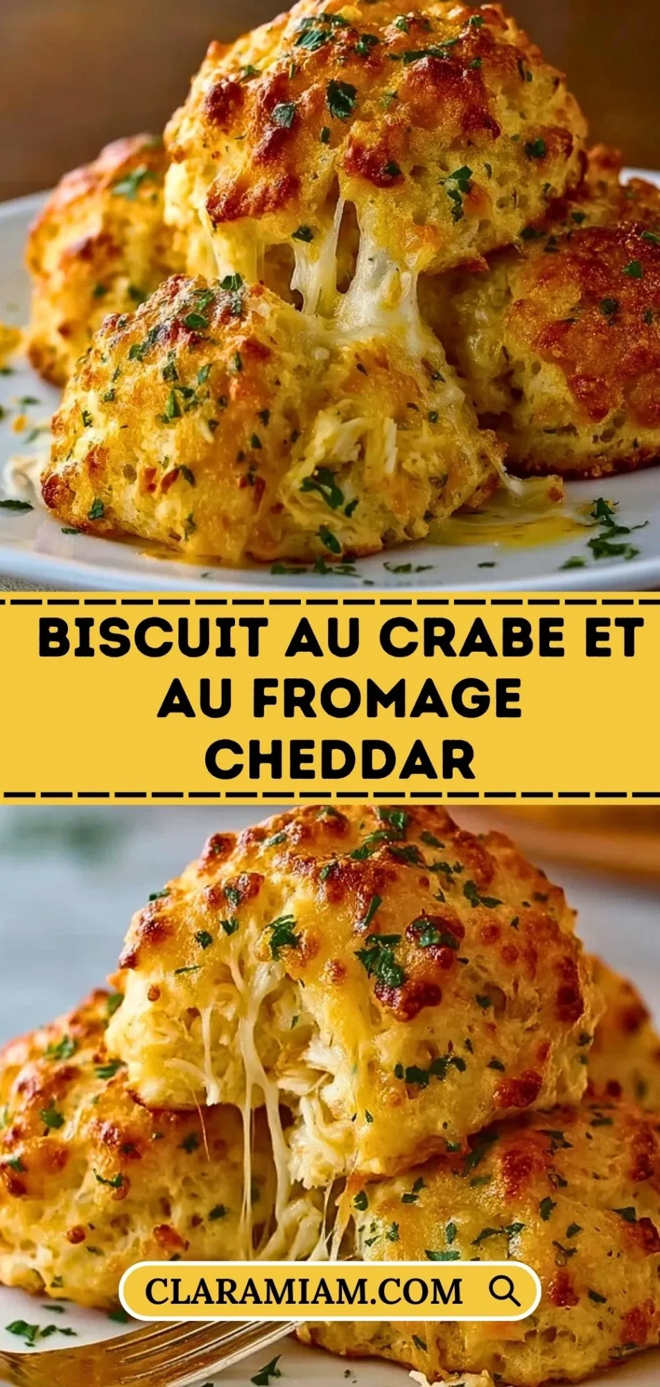 Biscuit Au Crabe Et Au Fromage Cheddar - Pin 1