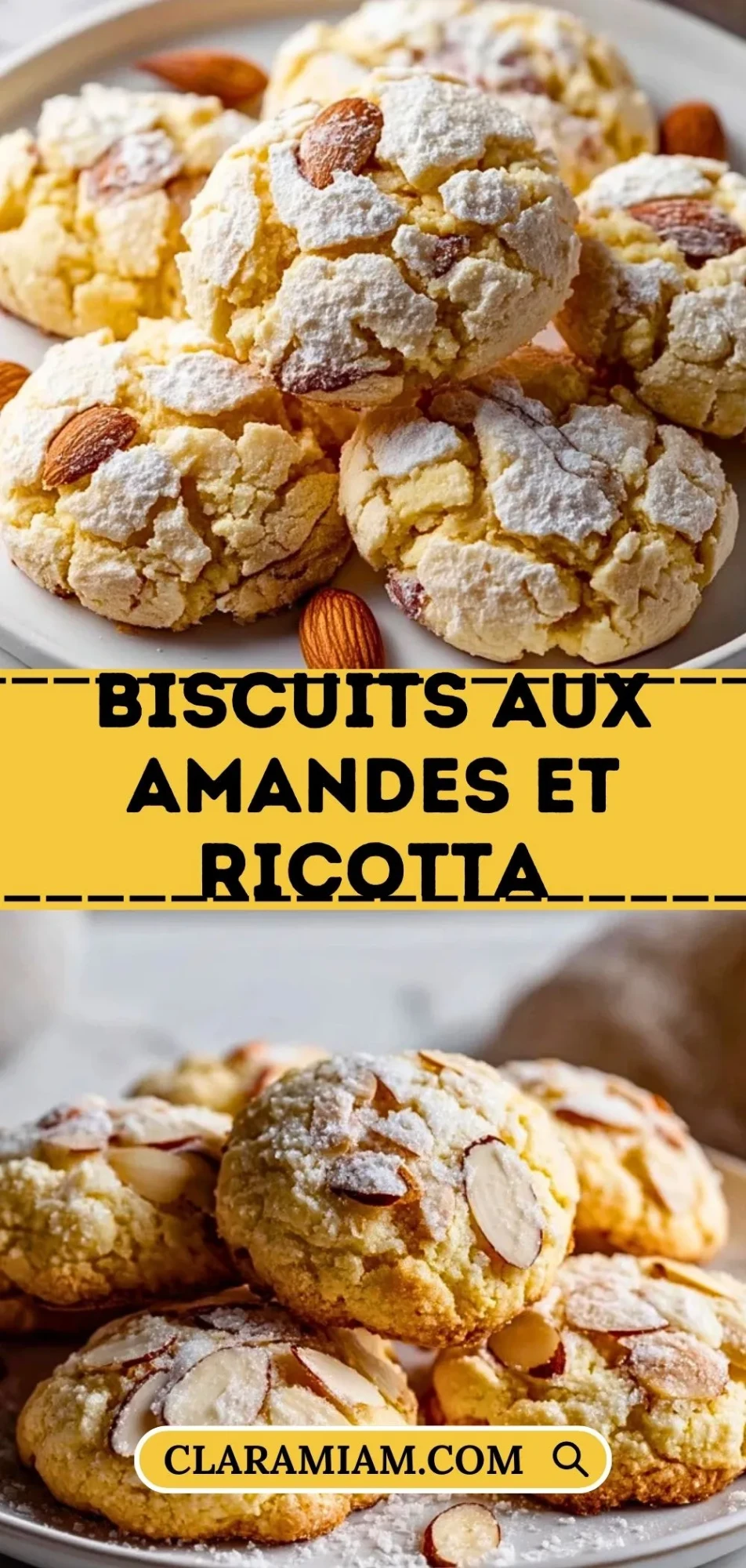 Biscuits Aux Amandes Et Ricotta - Pin 1