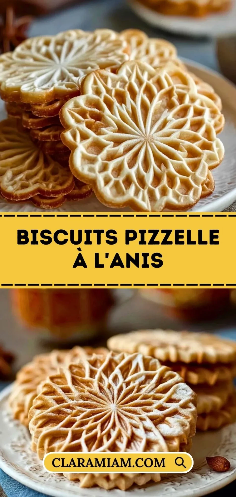 Biscuits Pizzelle à l'anis- Pin 1