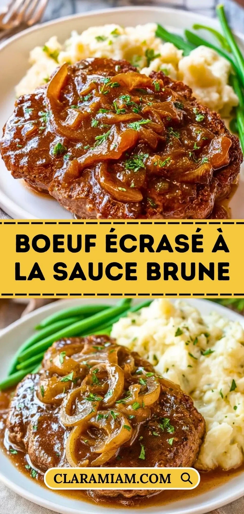 Boeuf Écrasé à la Sauce Brune - Pin 1