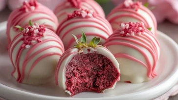 Bouchées De Cheesecake Velouté Aux Fraises - 1