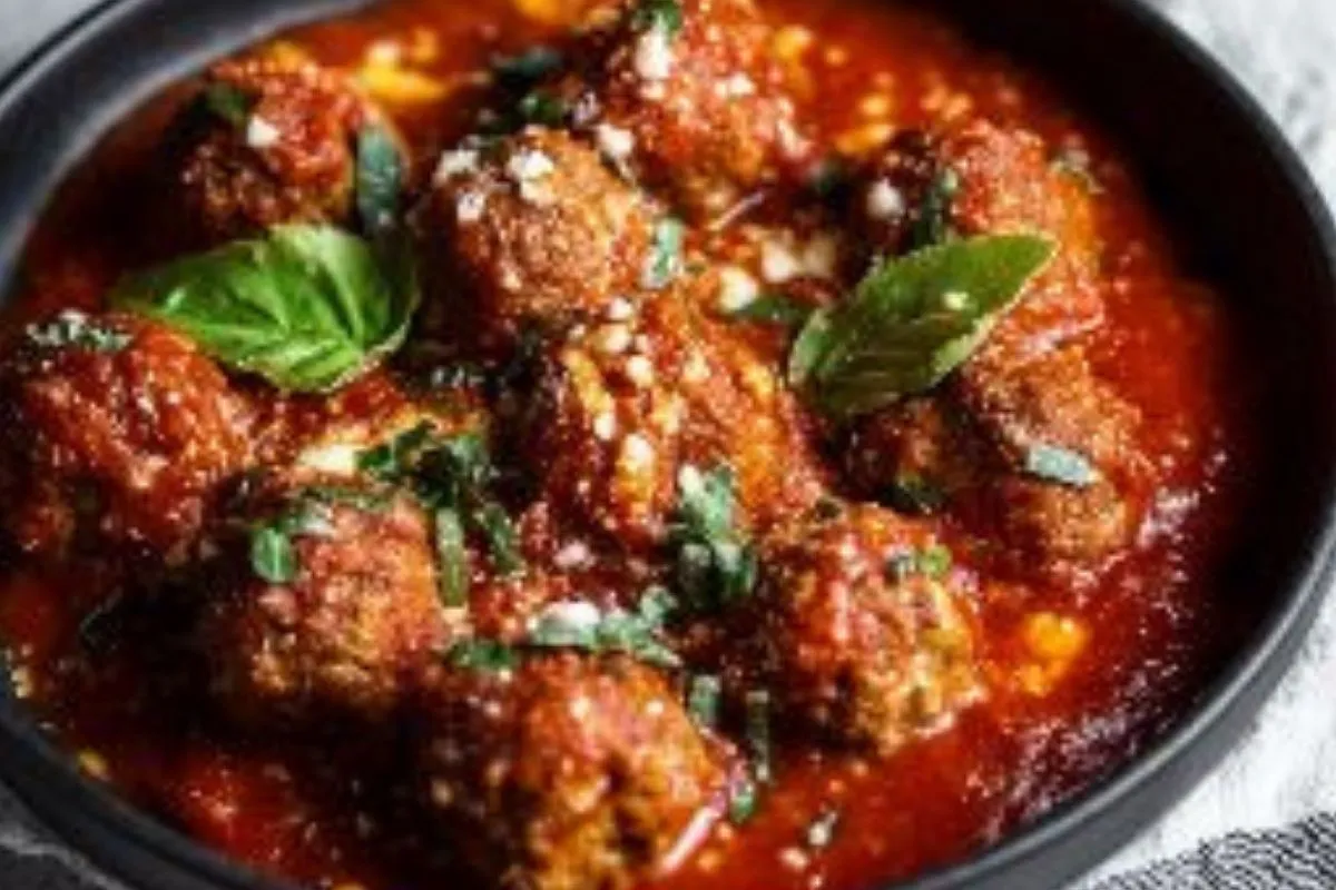 Boulettes de viande italiennes keto avec sauce marinara - 1