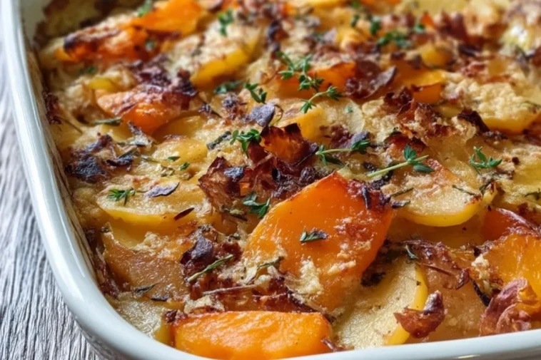 Casserole de pommes et de courge butternut - 1
