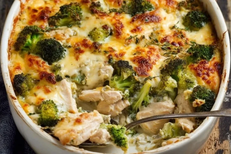 Casserole de poulet au brocoli et fromage keto en mijoteuse - 1