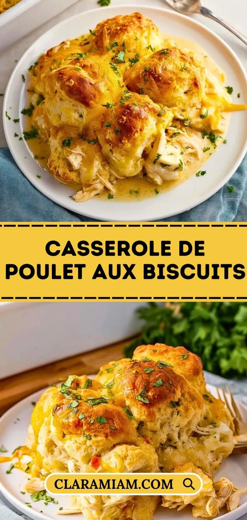 Casserole De Poulet Aux Biscuits - Pin 1