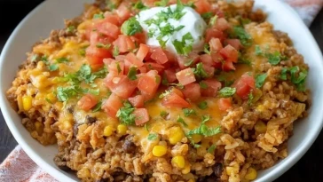 Casserole De Riz Mexicaine Facile À Une Poêle - 1
