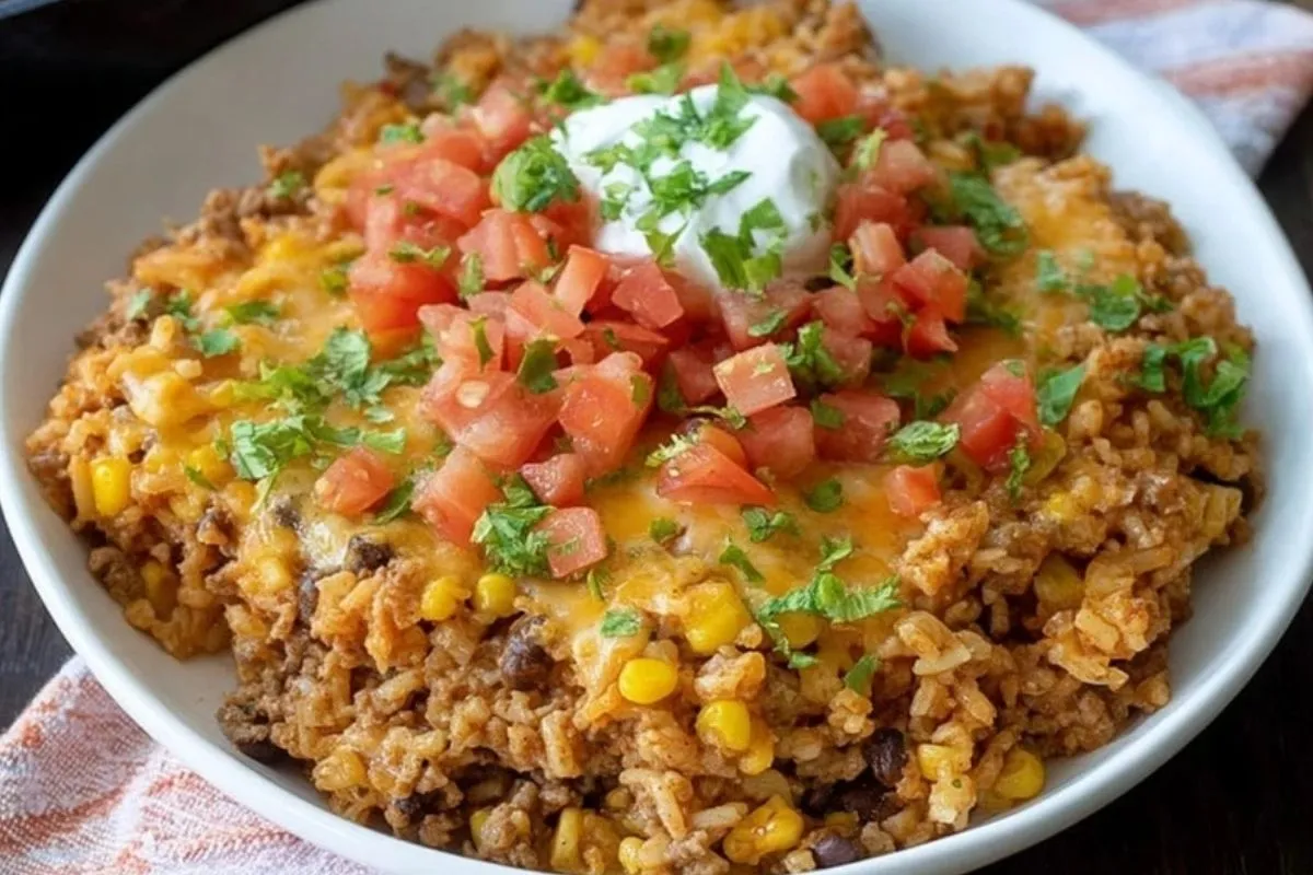 Casserole De Riz Mexicaine Facile À Une Poêle - 1