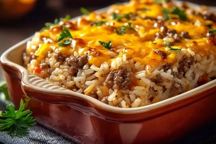 Casserole de viande hachée et de riz - 1