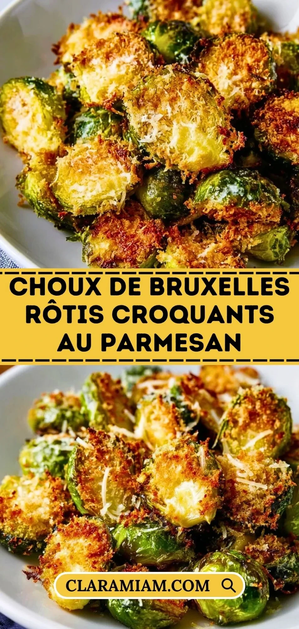 Choux De Bruxelles Rôtis Croquants Au Parmesan - Pin 1