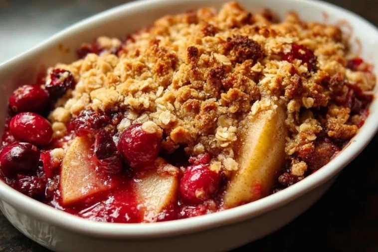 Crumble De Poire Et Canneberge - 1