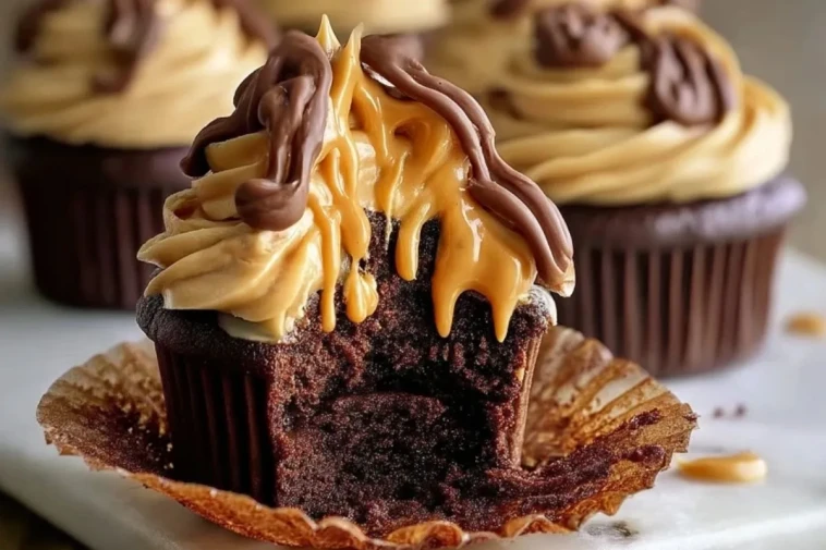 Cupcakes Au Chocolat Et Beurre De Cacahuète - 1