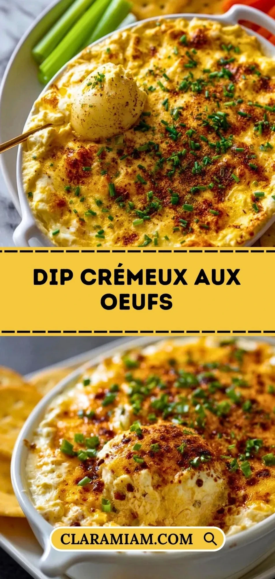 Dip Crémeux Aux Oeufs - Pin 1