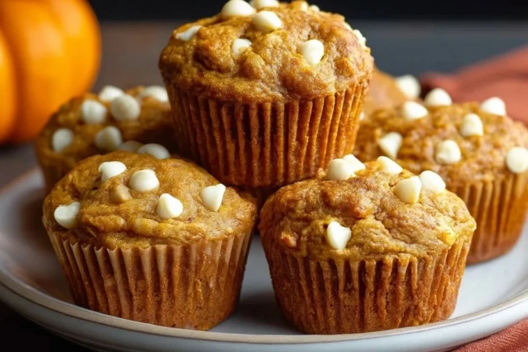 Muffins Moelleux à la Citrouille et Pépites de Chocolat Blanc - 1