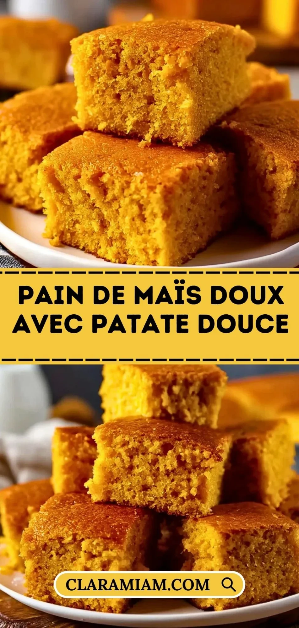 Pain De Maïs Doux Avec Patate Douce - Pin 1