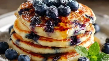 Pancakes Aux Myrtilles Faciles - 1