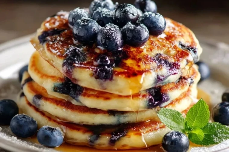 Pancakes Aux Myrtilles Faciles - 1