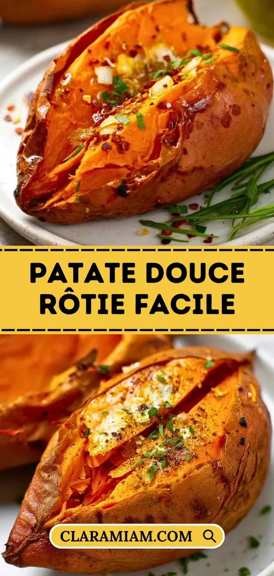Patate Douce Rôtie Facile - Pin 1