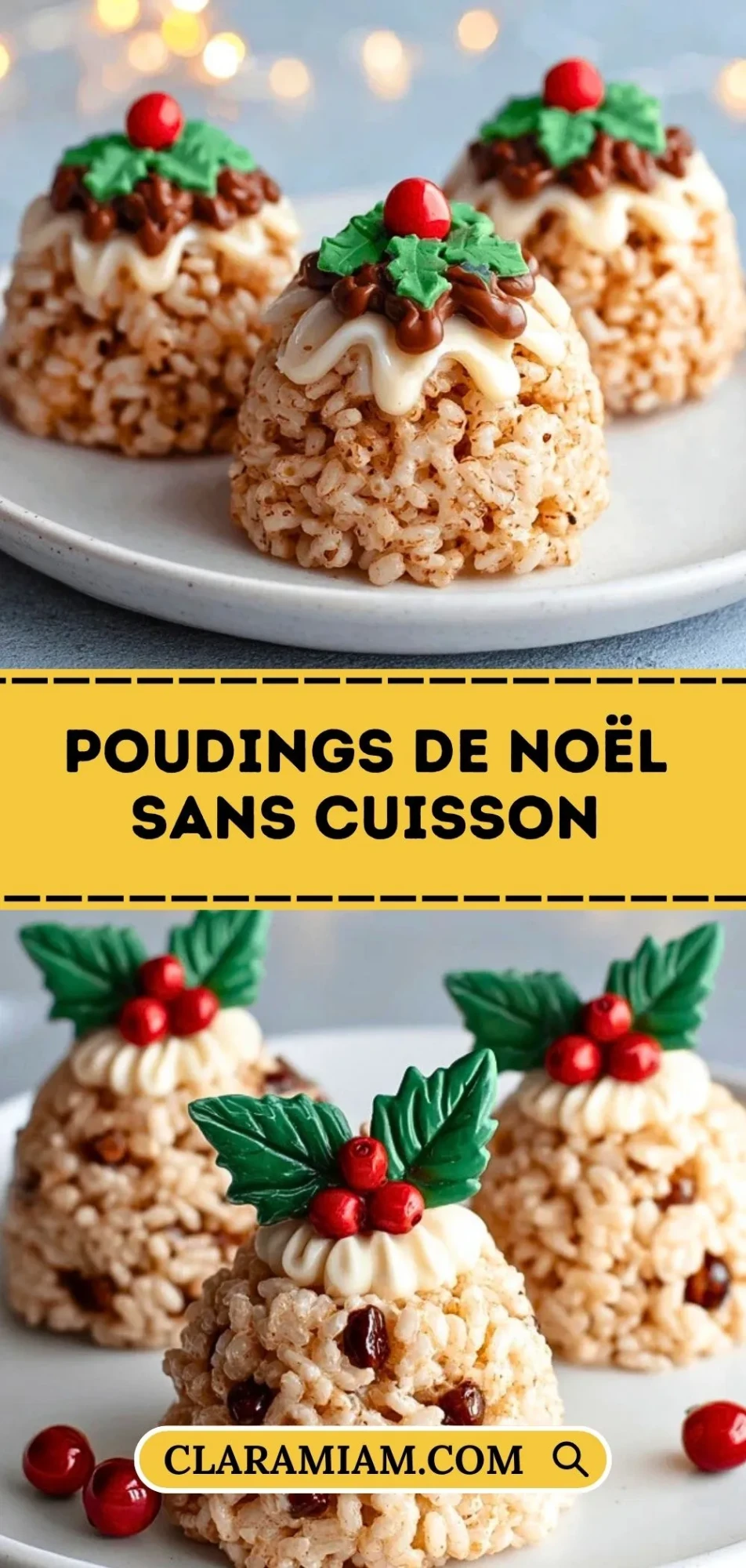 Poudings de Noël Sans Cuisson - Pin 1