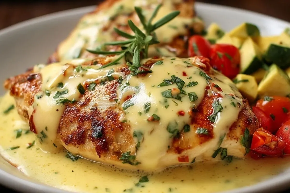 Poulet à la Sauce Fromagère - 1