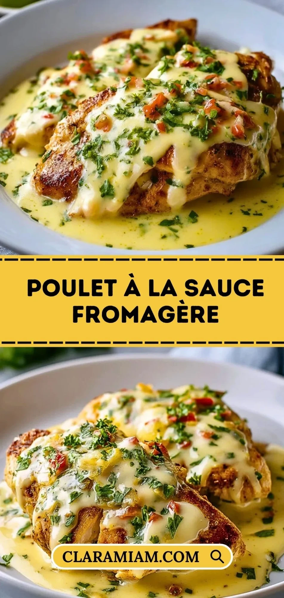 Poulet à la Sauce Fromagère - Pin 1