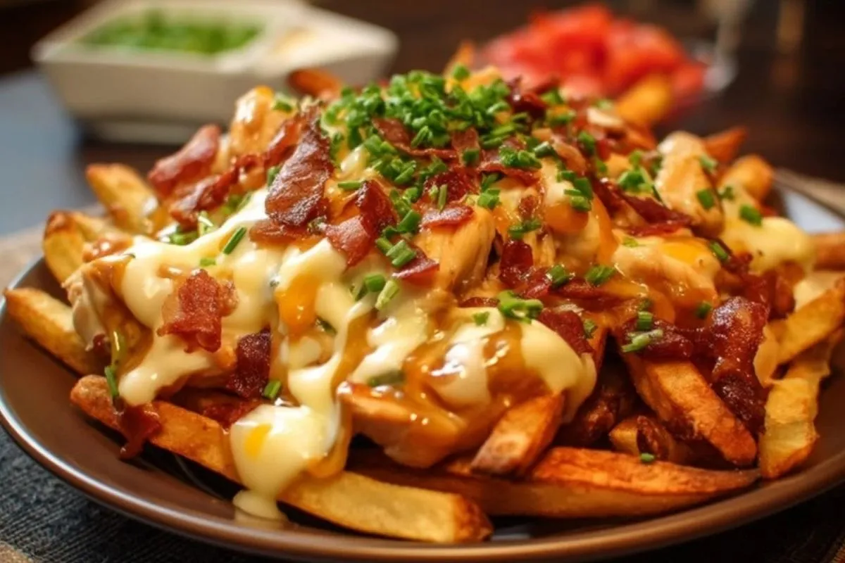 Poutine au poulet et au fromage - 1