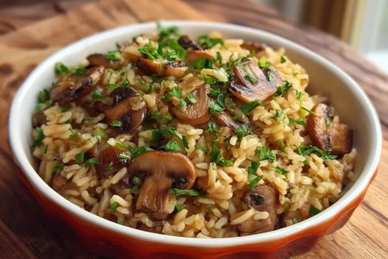 Riz Aux Champignons Savoureux En Une Seule Casserole - 1