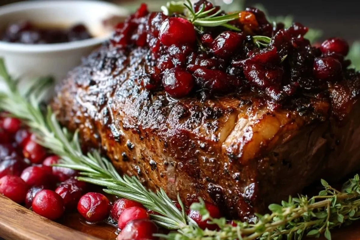 Rôti De Ribeye Aux Canneberges Et Vinaigre Balsamique - 1