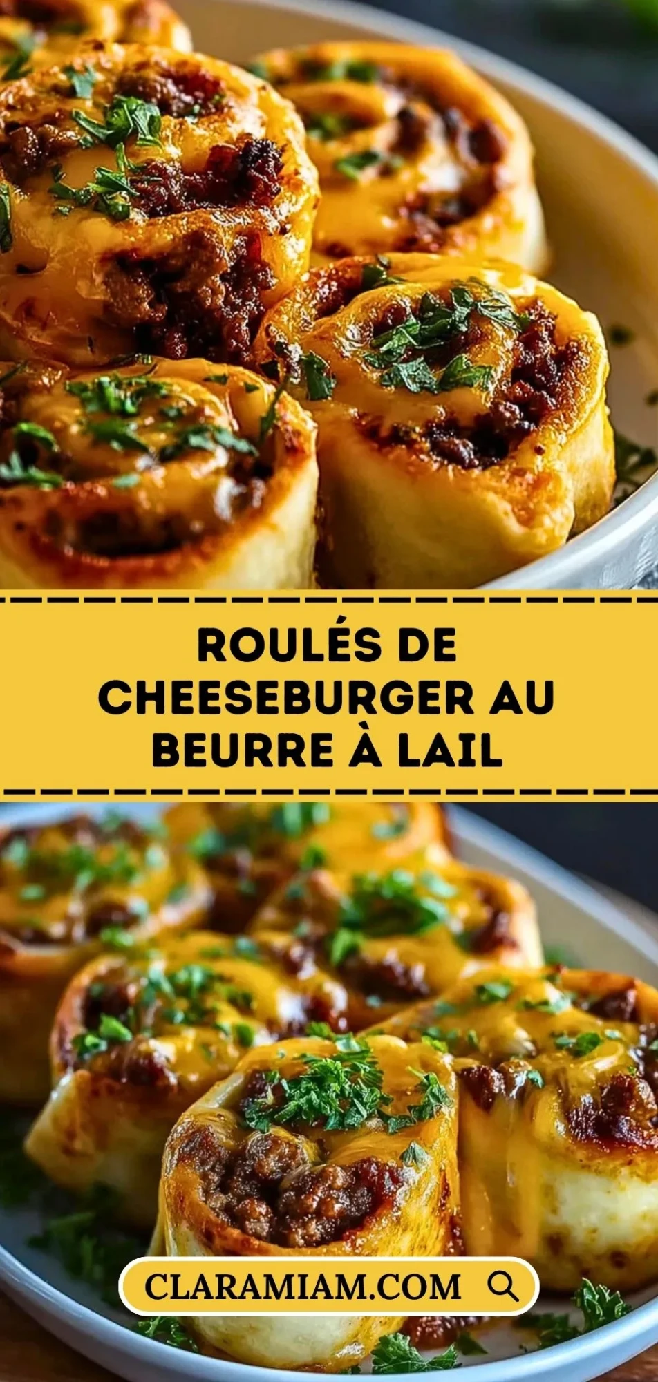 Roulés De Cheeseburger Au Beurre À LAil - Pin 1
