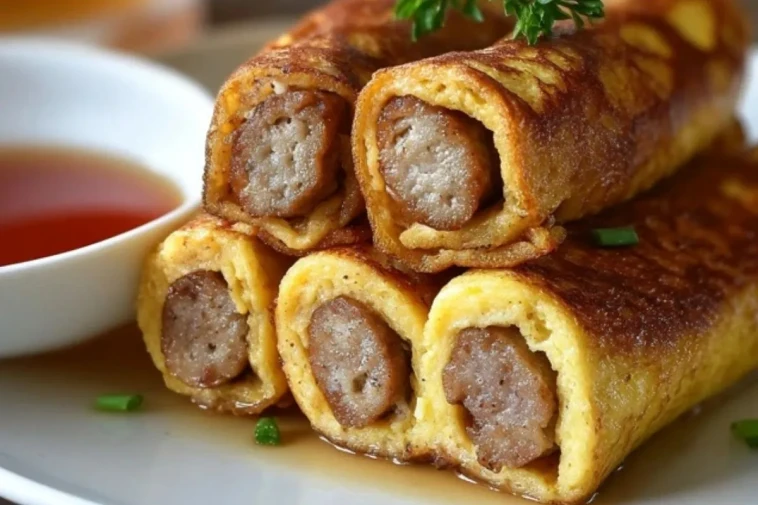 Roulés de Pain Perdu aux Saucisses - 1