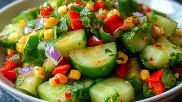 Salade De Concombre Mexicaine Épicée - 1 (1)