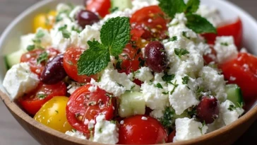 Salade Grecque au Fromage Blanc - 1