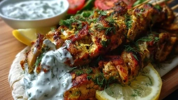 Shawarma de poulet avec sauce au yaourt - 1