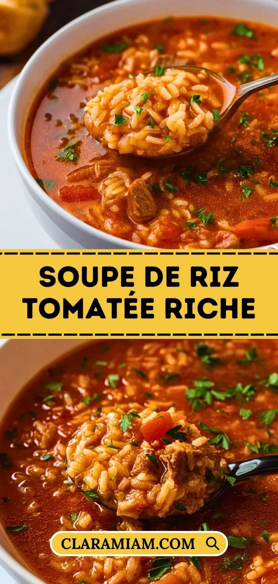 Soupe De Riz Tomatée Riche - Pin 1