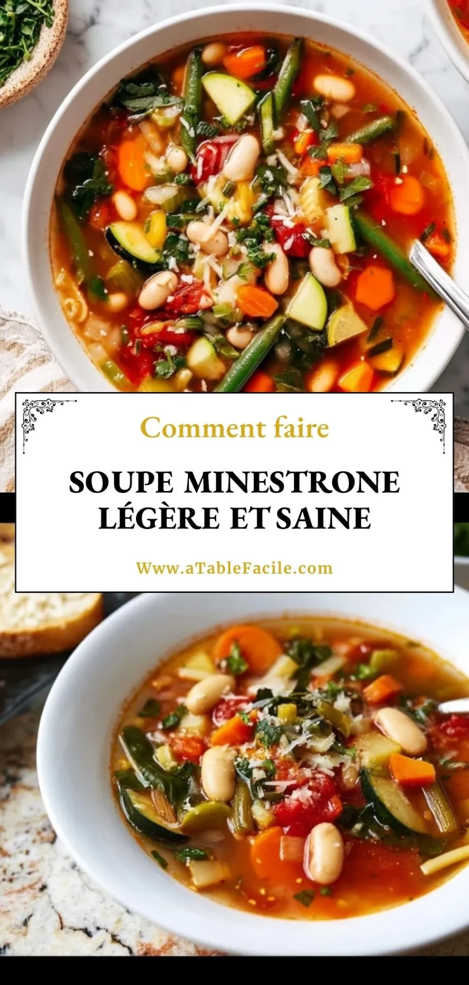 Soupe Minestrone Légère et Saine - Pin 1