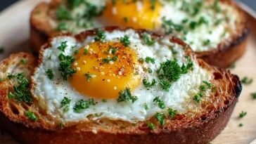 Toast Aux Oeufs Et Fromage À La Fritteuse À Air - 1