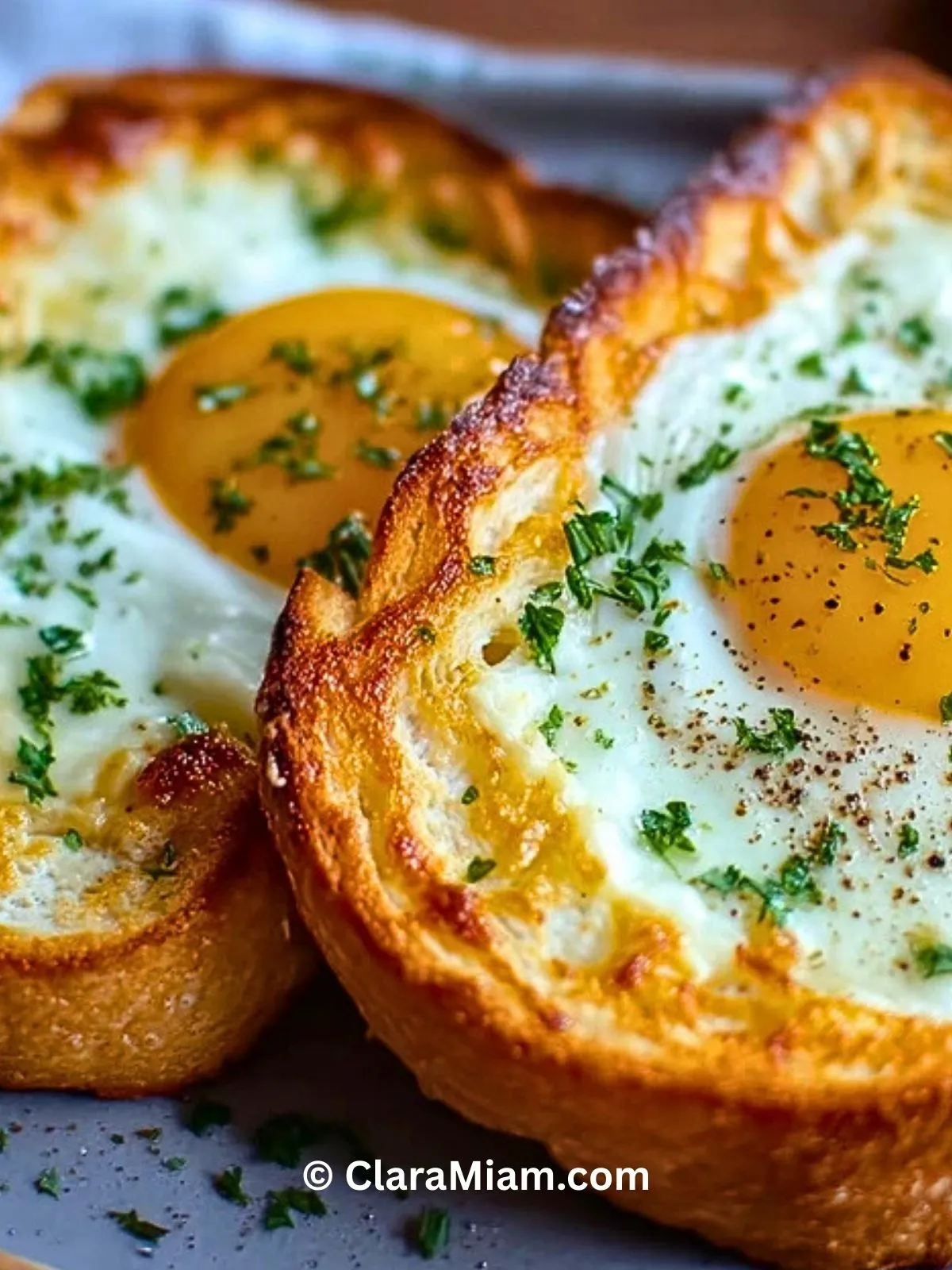 Toast Aux Oeufs Et Fromage À La Fritteuse À Air - 2