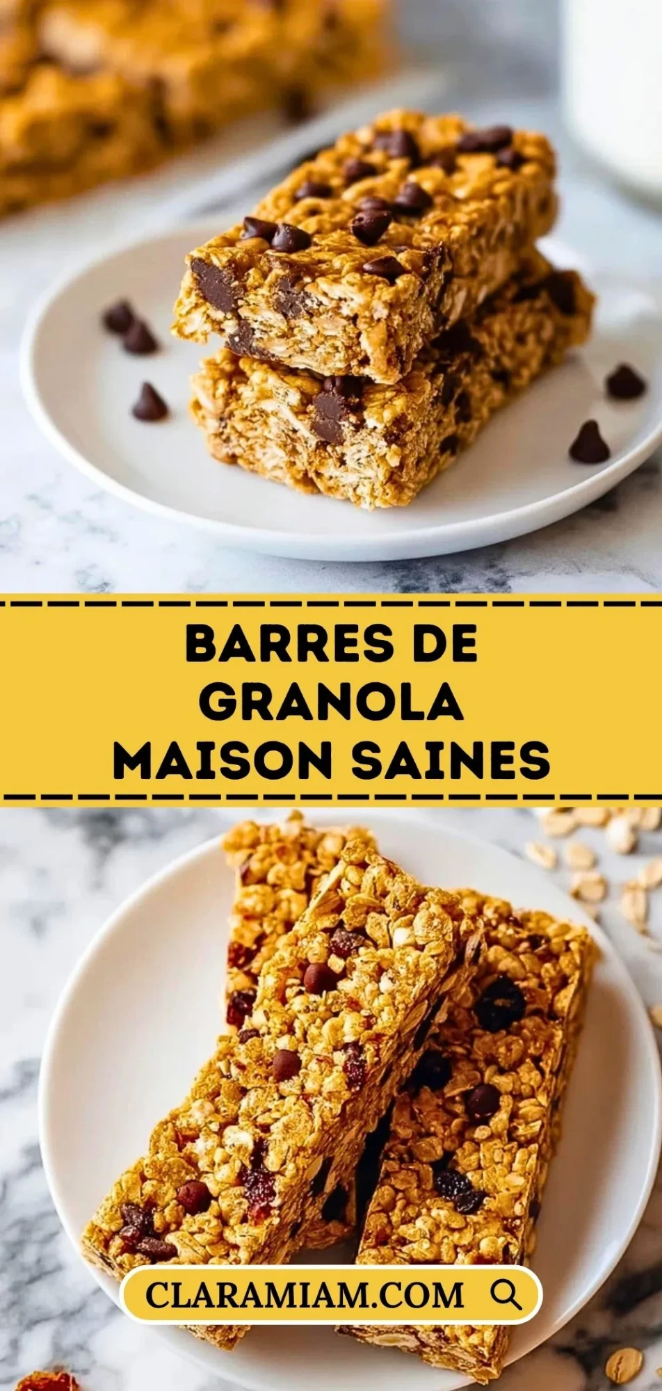Barres De Granola Maison Saines - Pin 1
