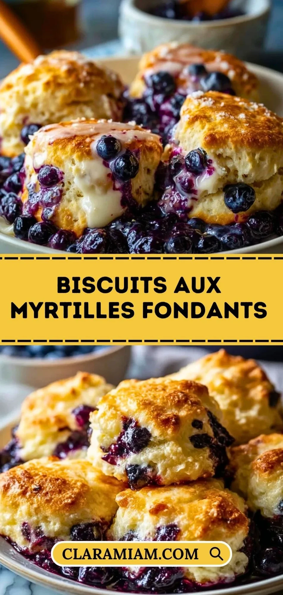 Biscuits Aux Myrtilles Fondants - Pin 1