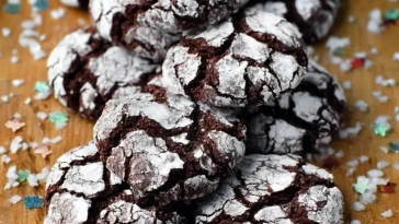 Biscuits Craquelés Au Chocolat Noir