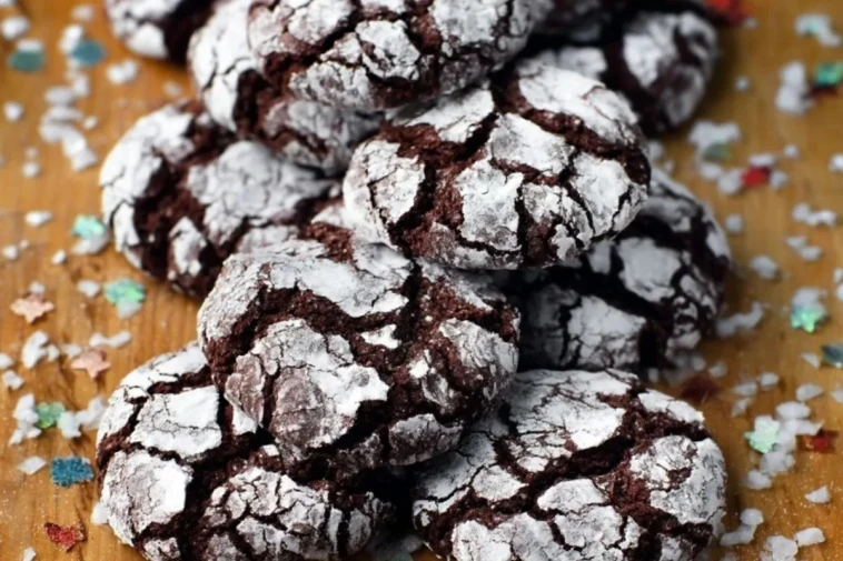 Biscuits Craquelés Au Chocolat Noir