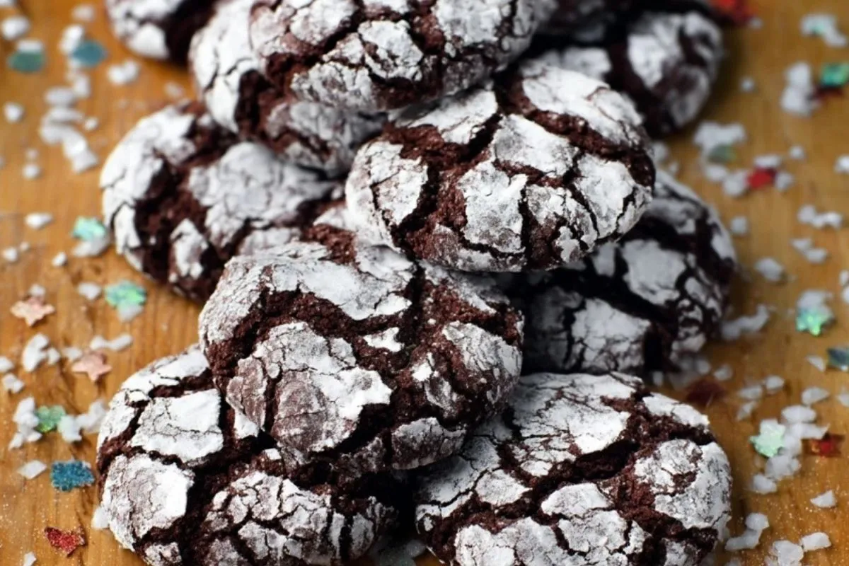 Biscuits Craquelés Au Chocolat Noir