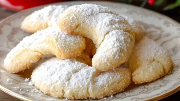 Biscuits En Croissant Aux Amandes