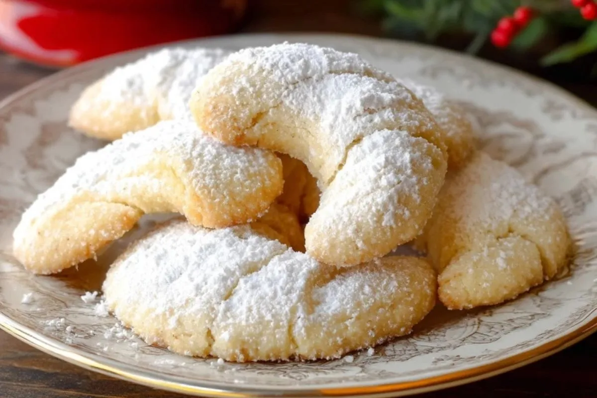 Biscuits En Croissant Aux Amandes