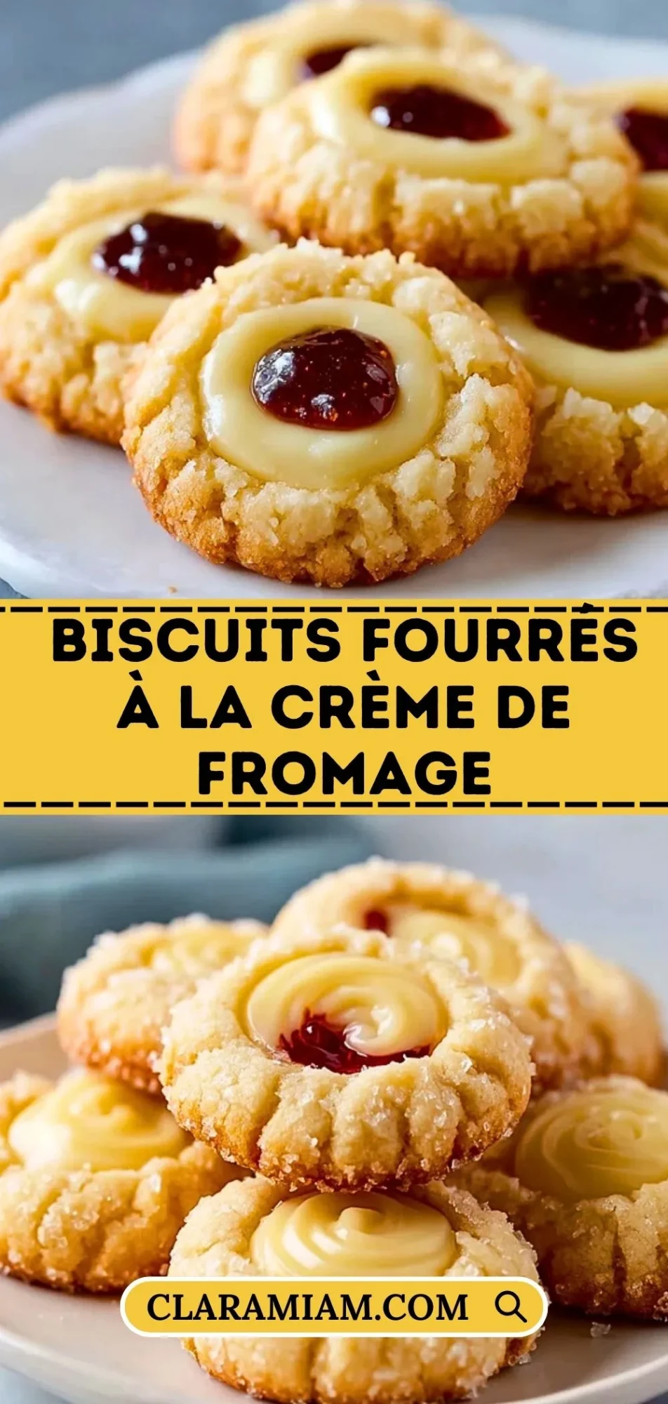 Biscuits Fourrés À La Crème De Fromage - Pin 1