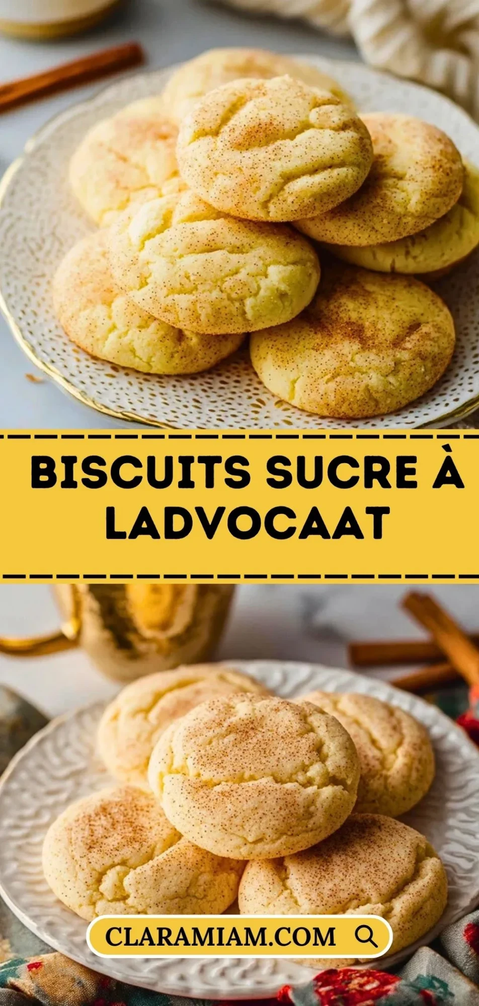 Biscuits Sucre À LAdvocaat - Pin 1