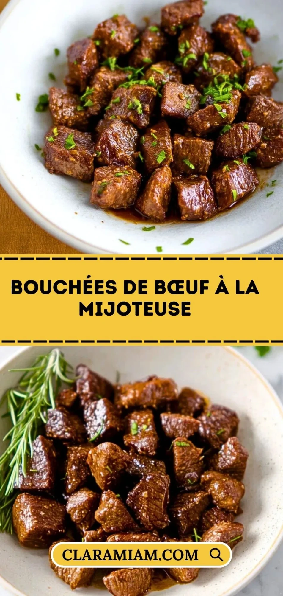 Bouchées De Bœuf À La Mijoteuse - Pin 1